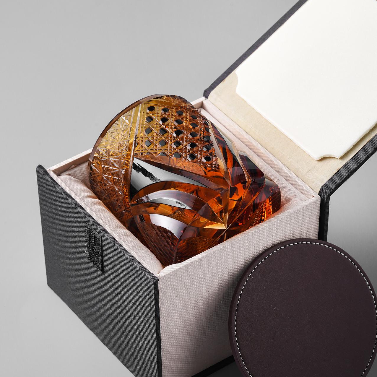 Vitraelle Old-Fashioned Amber Whisky Glass image 3