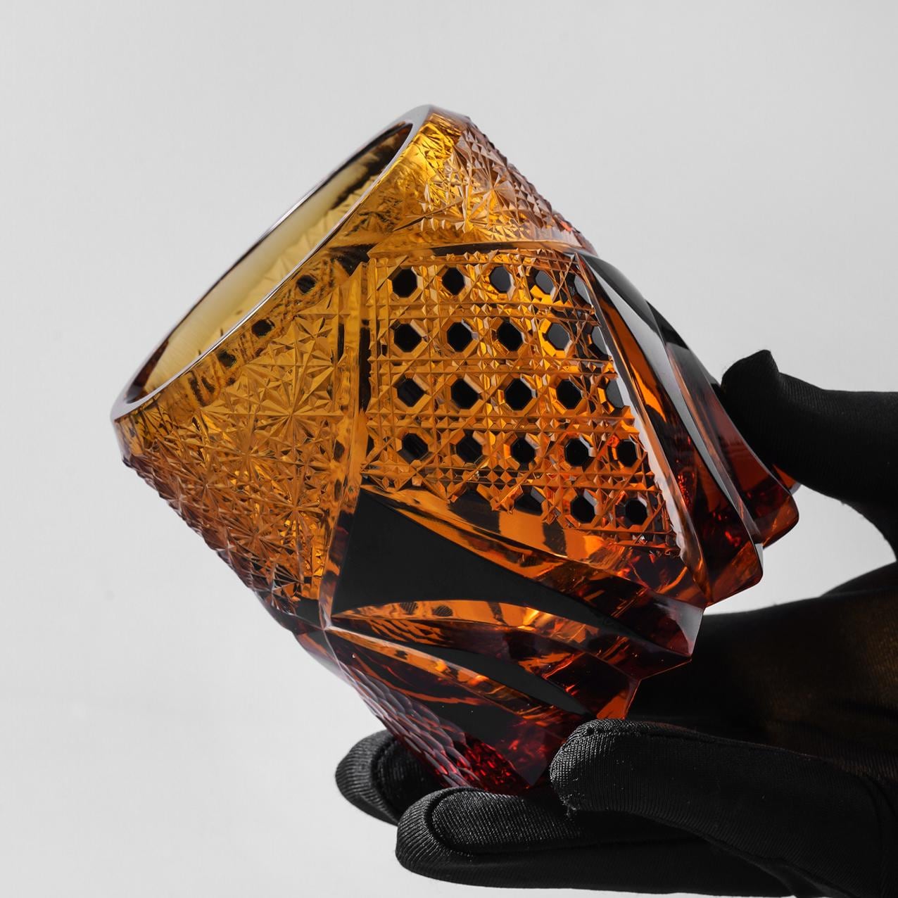 Vitraelle Old-Fashioned Amber Whisky Glass image 4