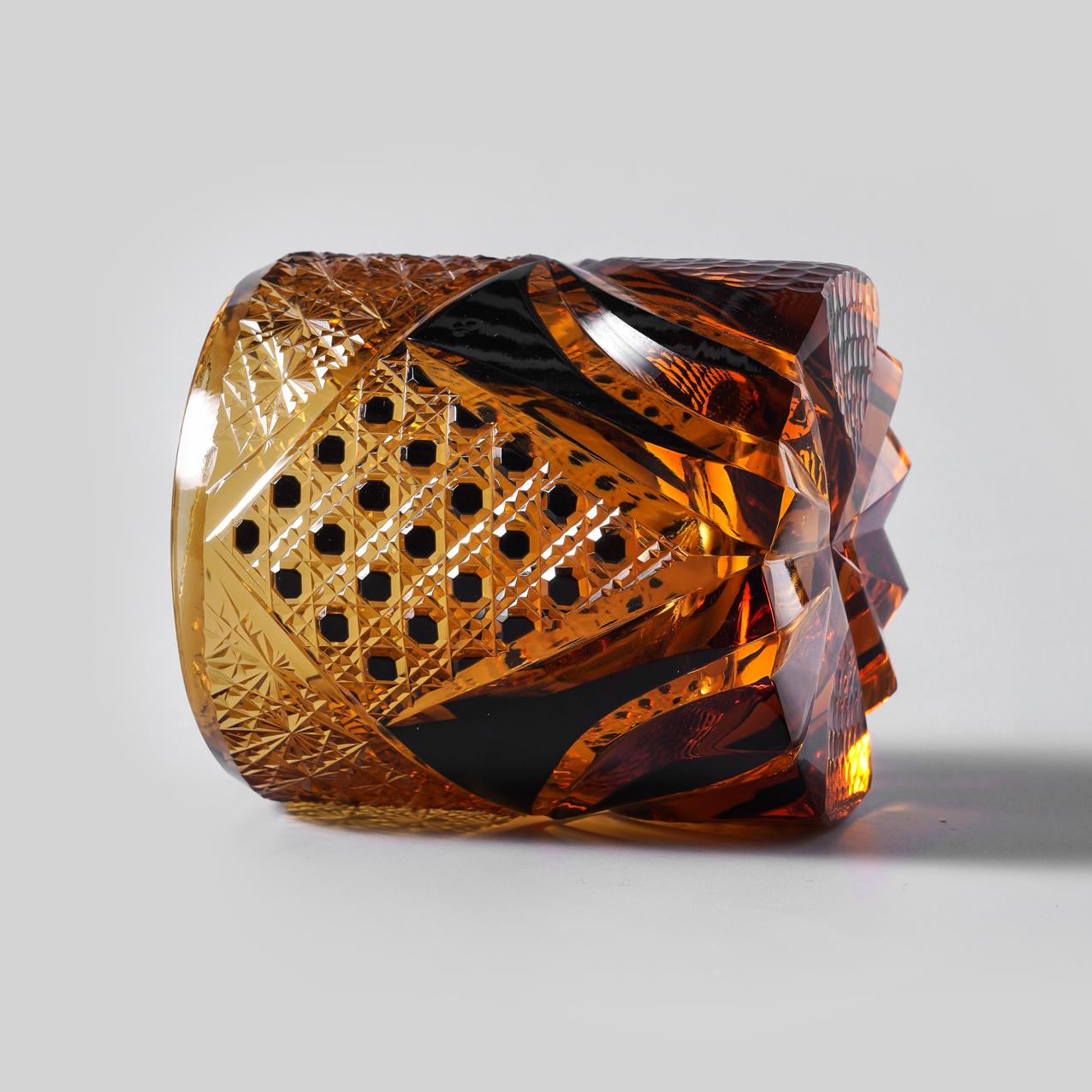 Vitraelle Old-Fashioned Amber Whisky Glass image 5