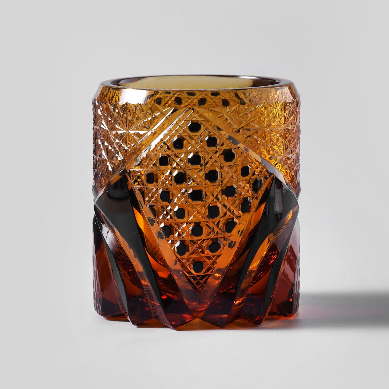 Vitraelle Old-Fashioned Amber Whisky Glass image 8