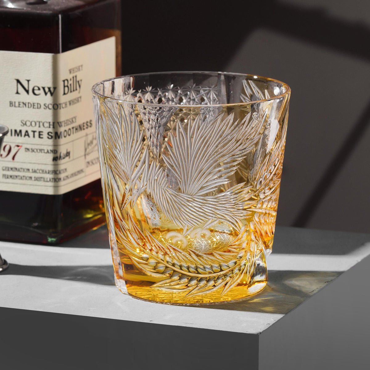 lovecove Old-Fashioned Engraved Phoenix Whiskey Glasses image 6