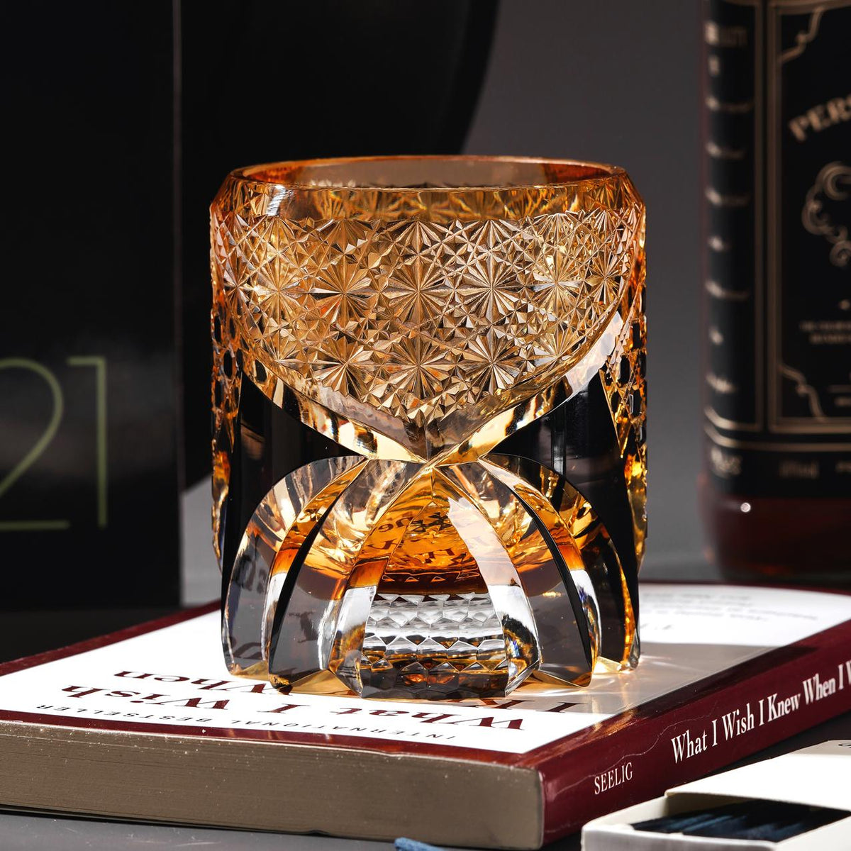 lovecove Old-Fashioned Crystal Whiskey Glass image 1