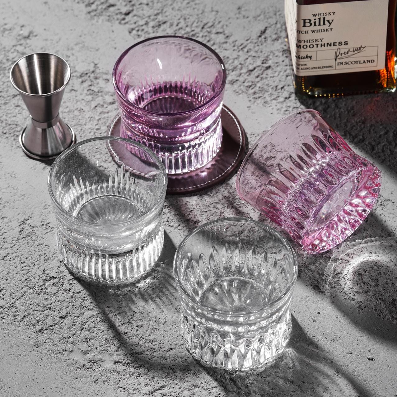 lovecove Old Fashioned Mini Cocktail Whisky Glasses image 7