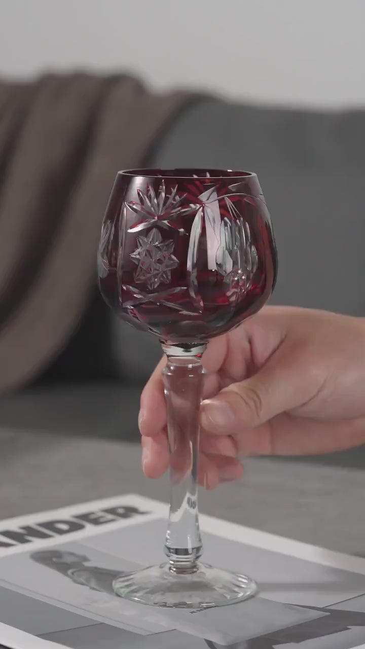 Vitraelle Vintage Cut Crystal Wine Glasses video 1