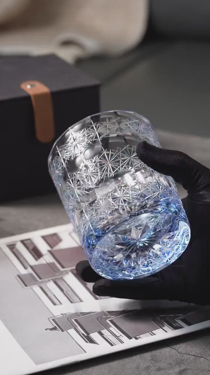 Vitraelle Hand-Cut Snowflake Crystal Scotch Glass video 1