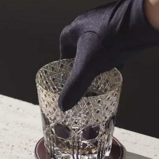 Vitraelle Hand-Carved Gemstone Whiskey Glass video 1