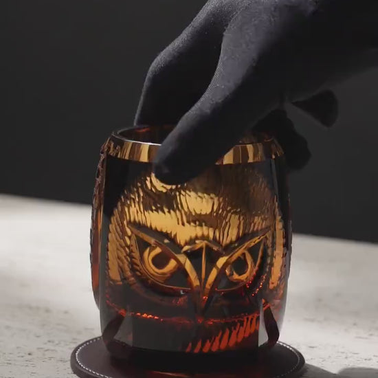 Vitraelle Vintage Owl Whisky Glass video 1