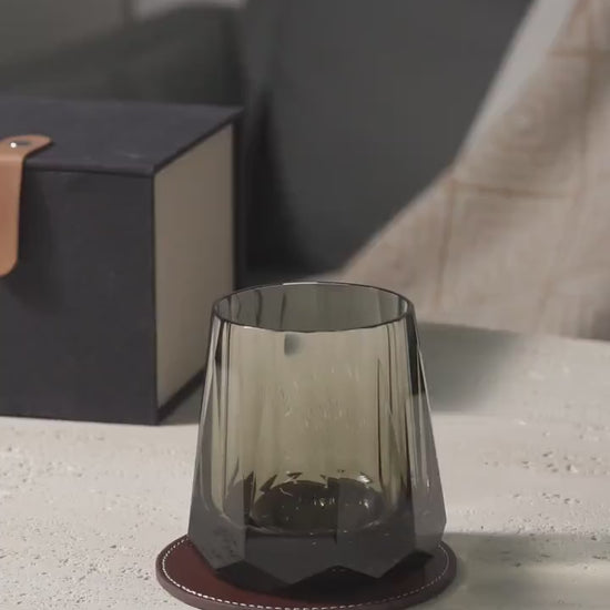 Vitraelle Elegant Diamond-Cut Crystal Whiskey Glass video 1