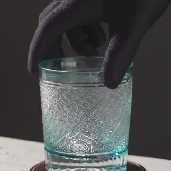 Vitraelle Vintage Blue Wave Whiskey Glass video 1