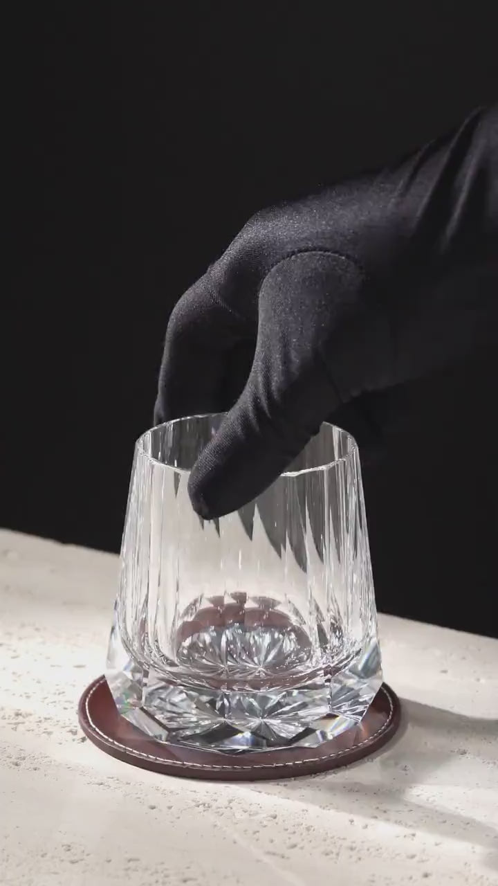 Vitraelle Hand-Cut Clear Crystal Whiskey Glass video 1
