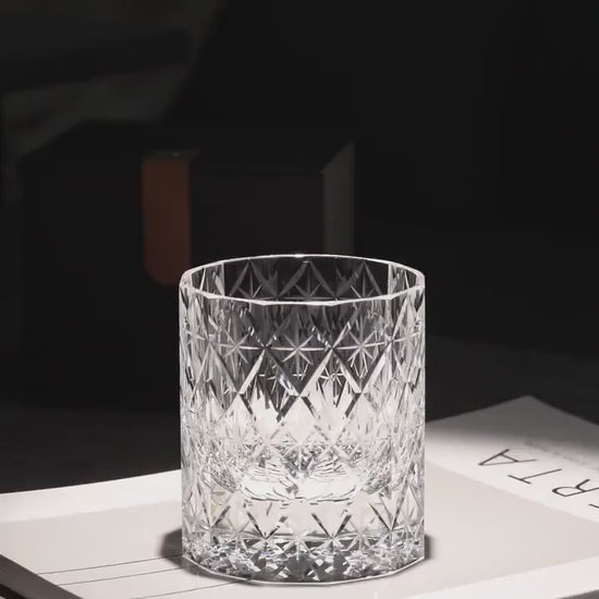 Vitraelle Hand Cut Clear Crystal Whisky Glass video 1