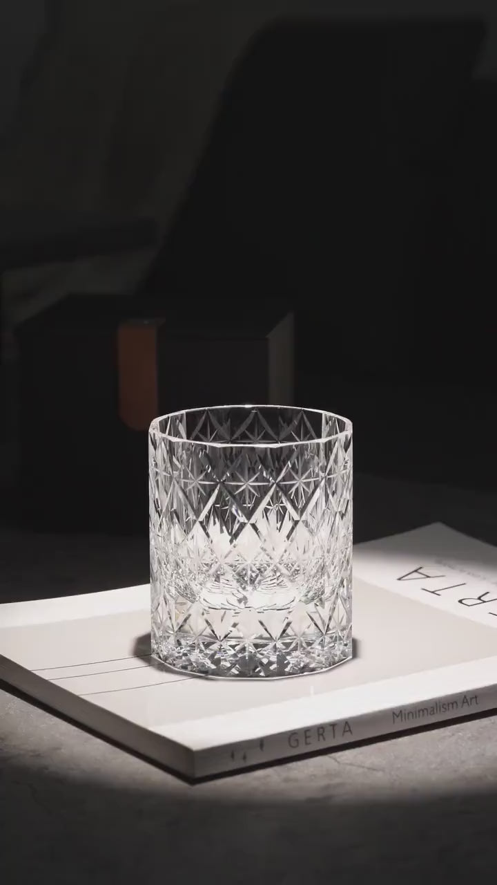 Vitraelle Hand Cut Clear Crystal Whisky Glass video 1
