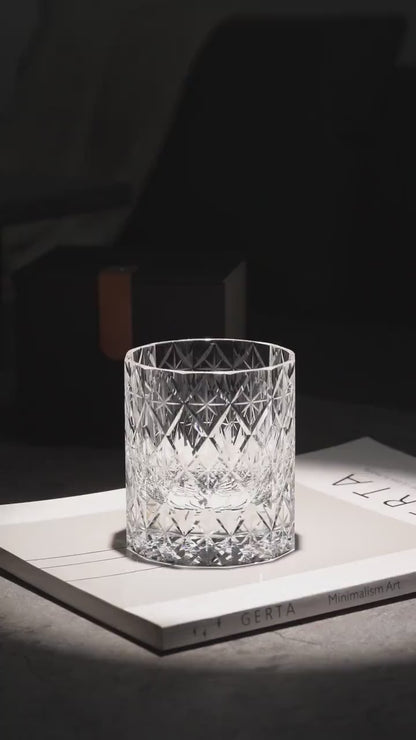 Vitraelle Hand Cut Clear Crystal Whisky Glass video 1