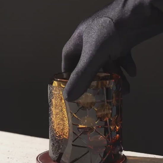 Vitraelle Old-Fashioned Black Whiskey Glass video 1