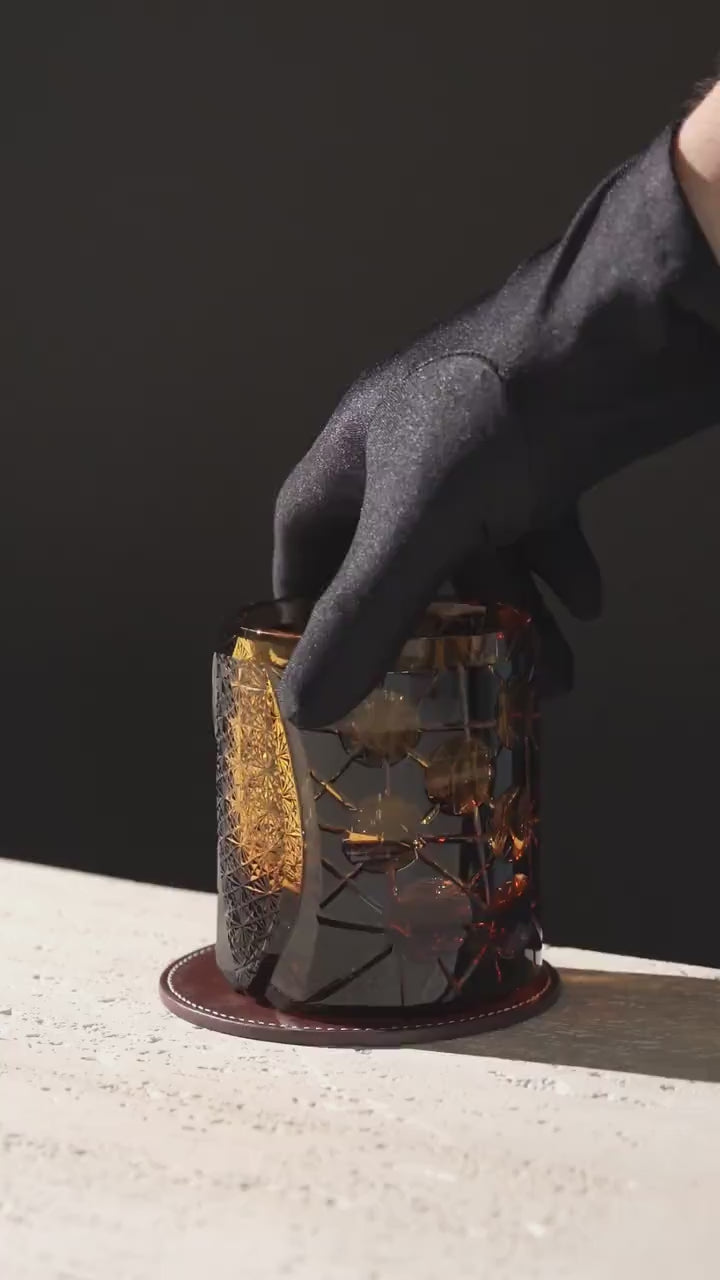 Vitraelle Old-Fashioned Black Whiskey Glass video 1