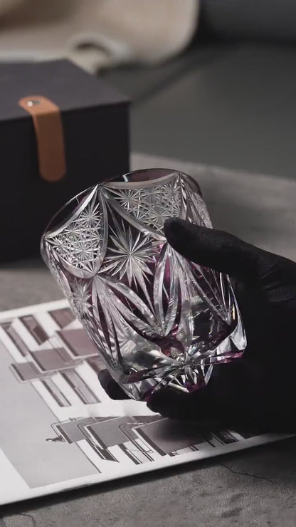 Vitraelle Hand-Cut Kiriko Crystal Whisky Glass video 1