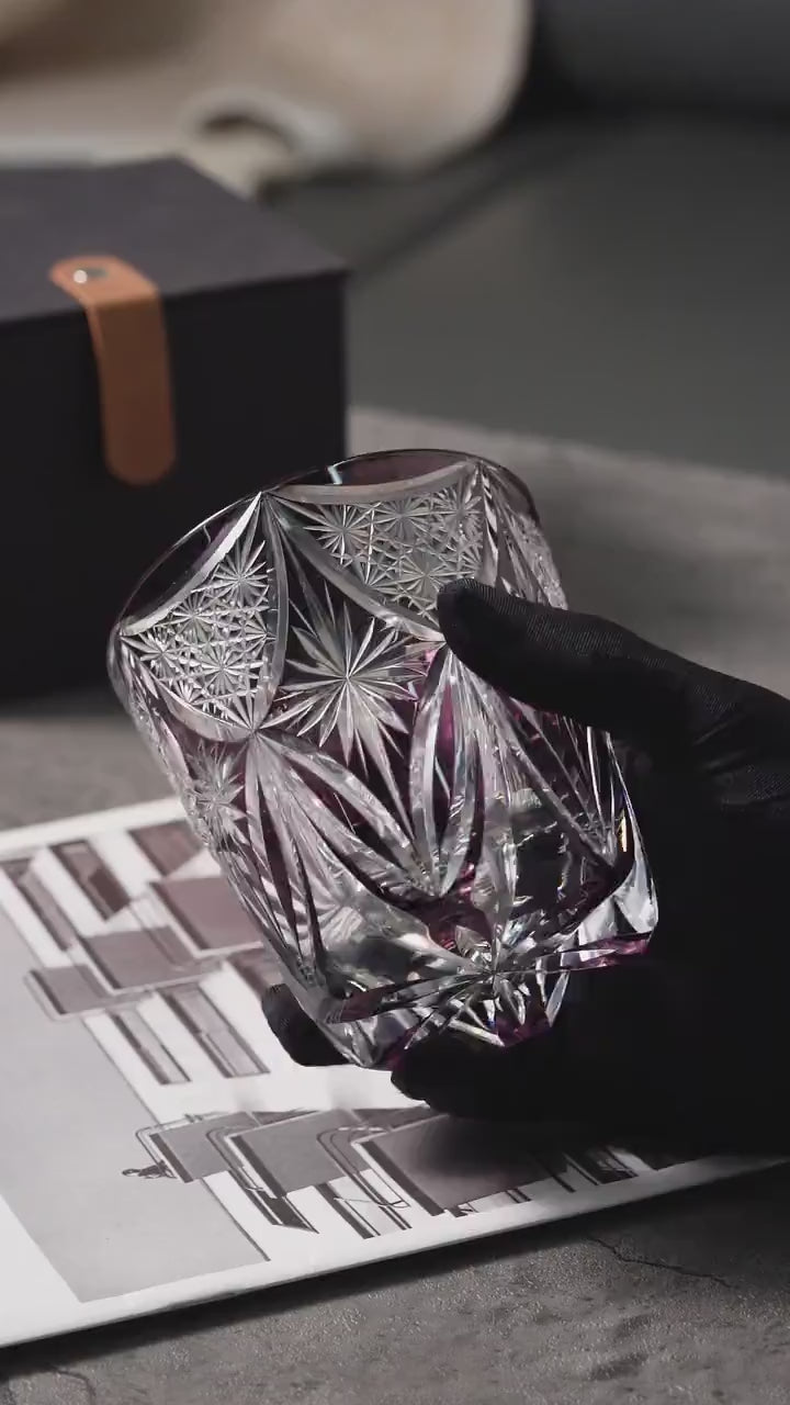 Vitraelle Hand-Cut Kiriko Crystal Whisky Glass video 1