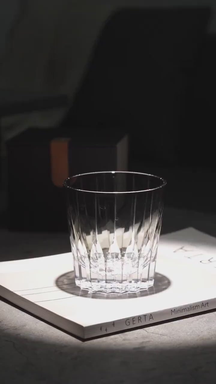 Vitraelle Hand Cut Kiriko Gray Crystal Whisky Glass video 1