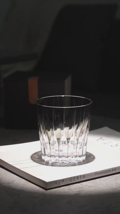 Vitraelle Hand Cut Kiriko Gray Crystal Whisky Glass video 1
