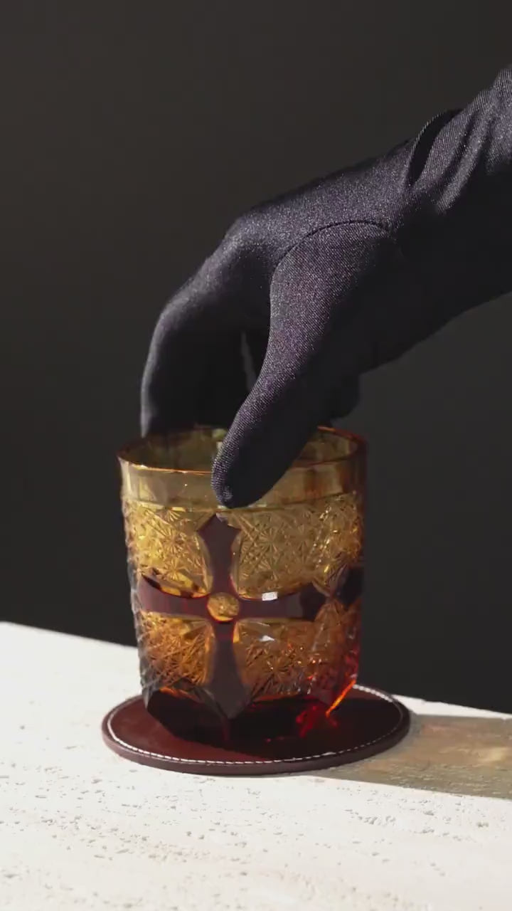 Vitraelle Vintage Scarlet Cross Whiskey Glass video 2