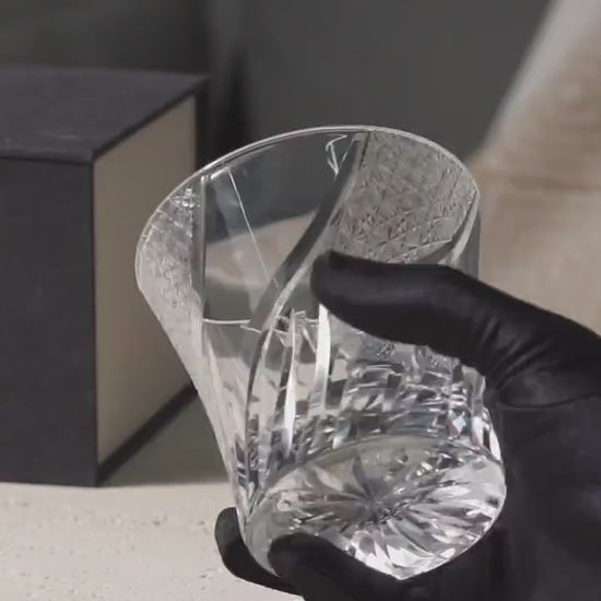 Vitraelle Vintage Kiriko Bourbon Clear Crystal Whisky Glass video 1