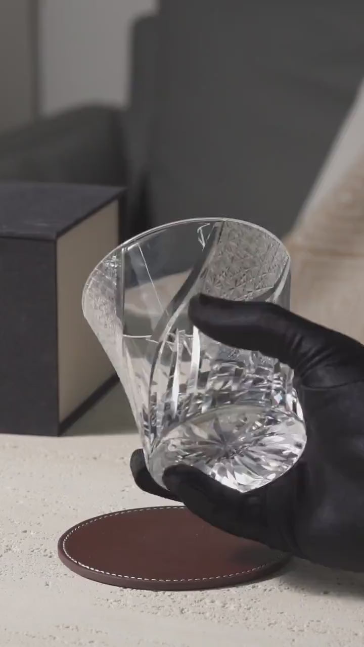 Vitraelle Vintage Kiriko Bourbon Clear Crystal Whisky Glass video 1