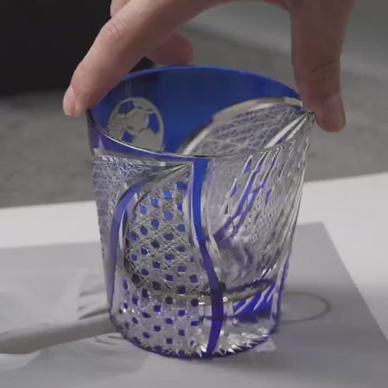 Vitraelle Engraved Crystal Football Whisky Glass video 1