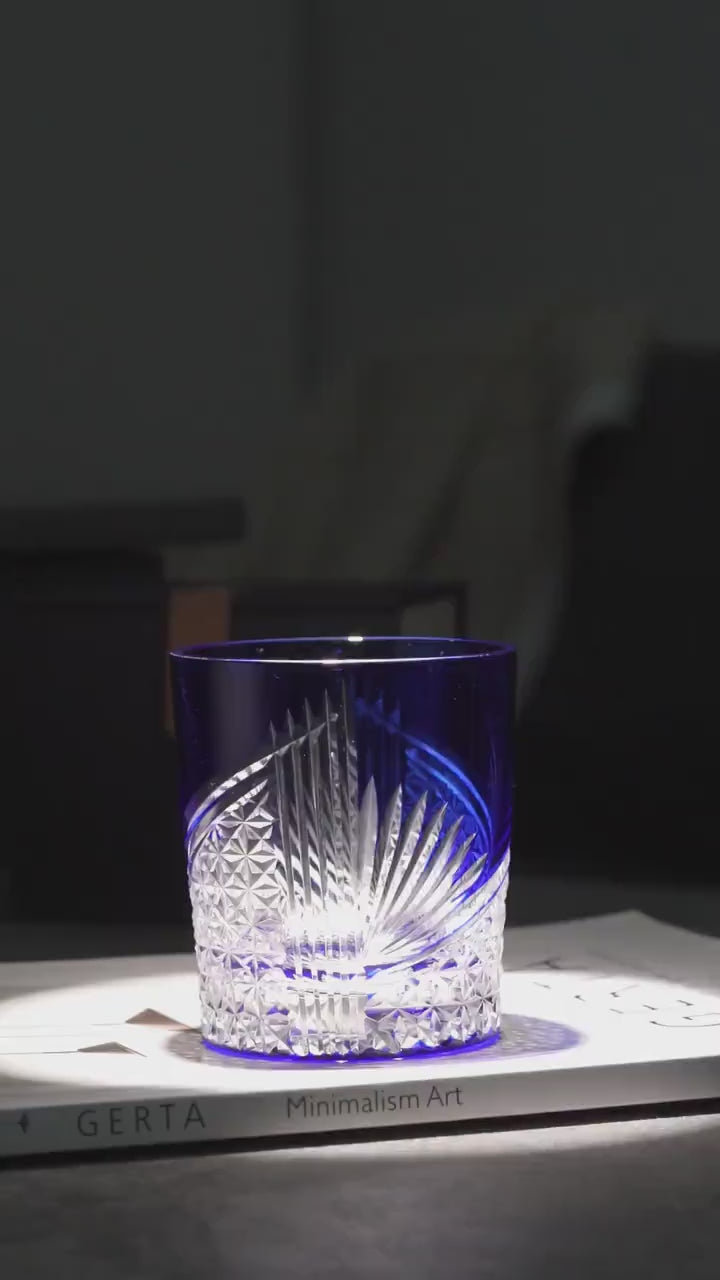 Vitraelle Hand Cut Blue Crystal Glass video 1