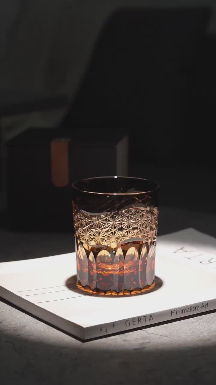 Vitraelle Hand Cut Black Crystal Whisky Glass video 1