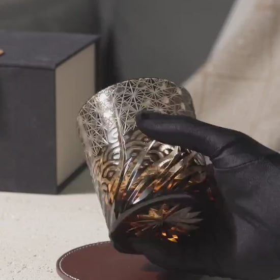 Vitraelle Vintage Black Crystal Whiskey Glass video 1