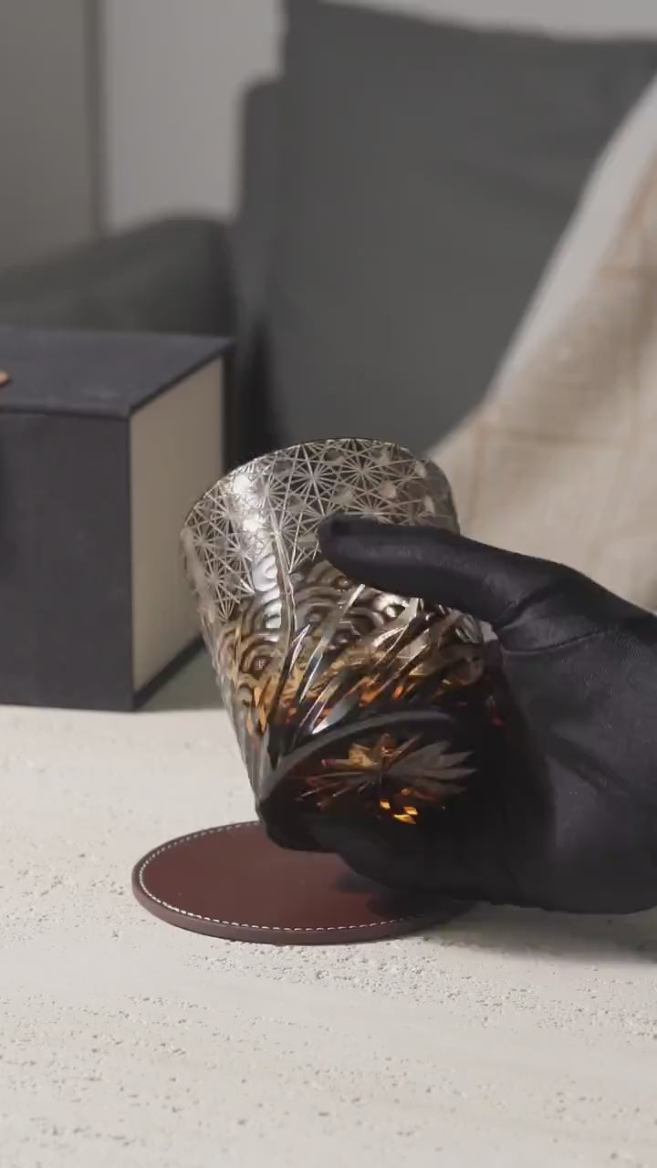 Vitraelle Vintage Black Crystal Whiskey Glass video 1