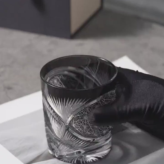 Vitraelle Hand Cut Kiriko Retro Crystal Whiskey Glass video 1