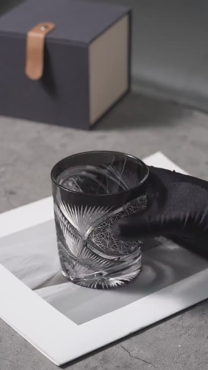 Vitraelle Hand Cut Kiriko Retro Crystal Whiskey Glass video 1