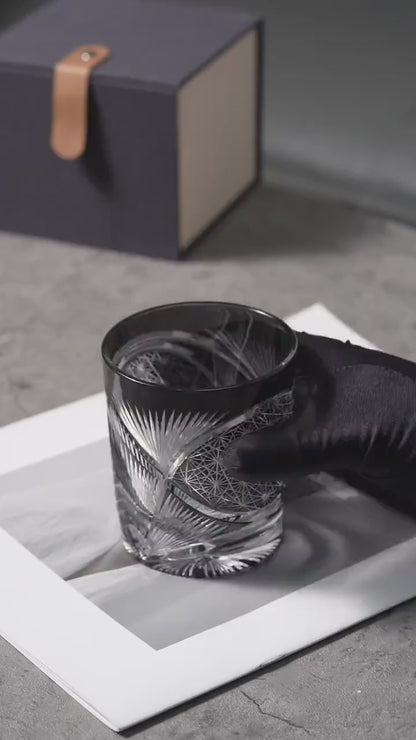Vitraelle Hand Cut Kiriko Retro Crystal Whiskey Glass video 1