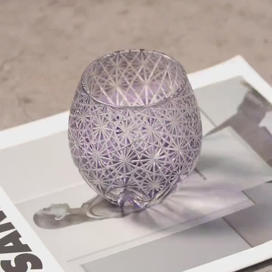 Vitraelle Hand Cut Egg-Shaped Crystal Glass video 1