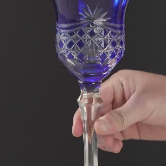 Vitraelle Crystal Cut Red Wine Goblets video 1