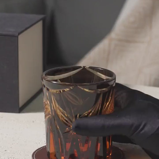 Vitraelle Vintage Kiriko Butterfly Crystal Whisky Glass video 1