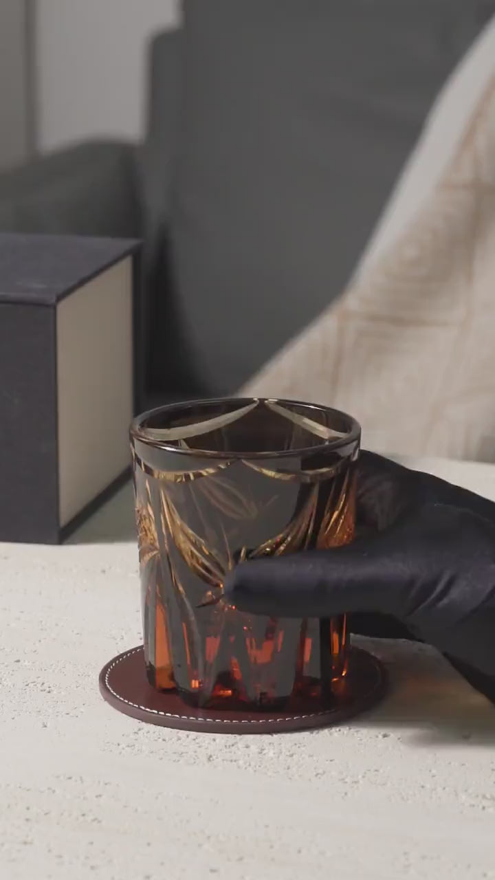 Vitraelle Vintage Kiriko Butterfly Crystal Whisky Glass video 1