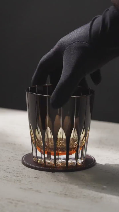 Vitraelle Kiriko Black Starlight Whiskey Glass video 1