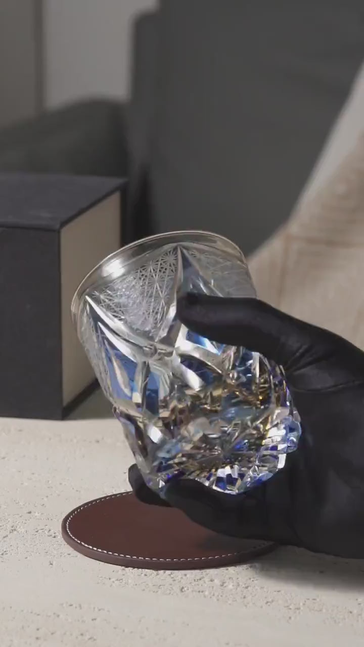 Vitraelle Vintage Kiriko Blue Whisky Crystal Glass video 1