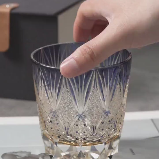 Vitraelle Hand-Cut Kiriko Luxury Whisky Glass video 1