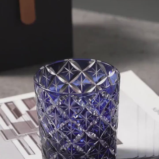 Vitraelle Hand-Cut Shippo Whisky Tumbler video 1