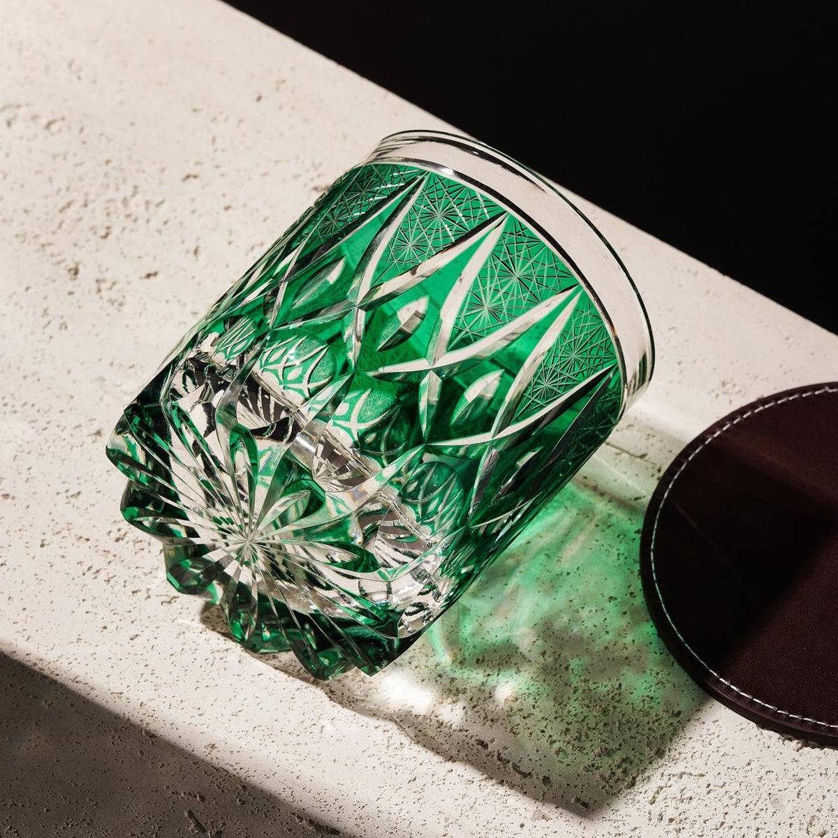 lovecove Retro Green Bamboo Whiskey Glass image 7