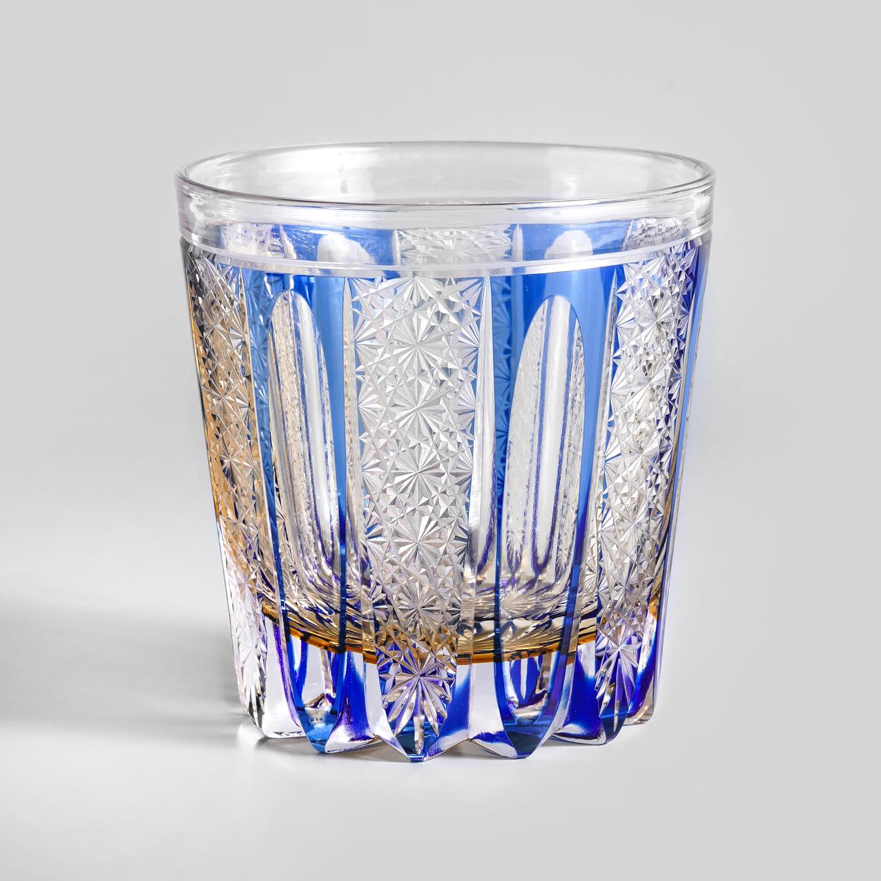 lovecove Vintage Blue Striped Whiskey Glass image 6