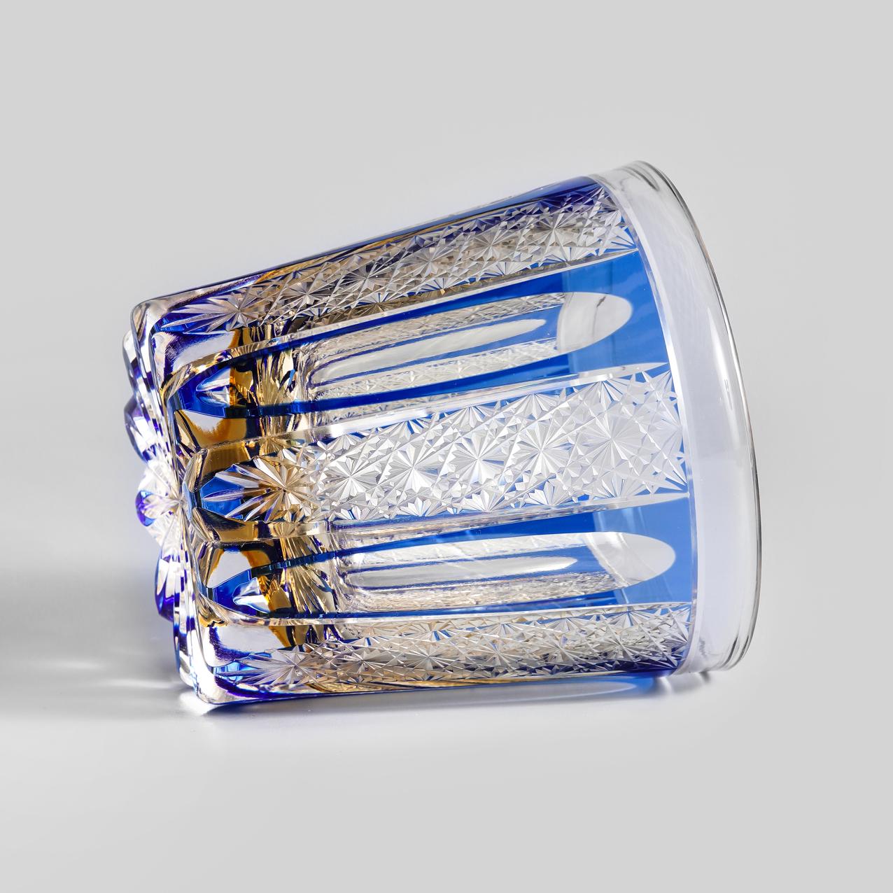 lovecove Vintage Blue Striped Whiskey Glass image 8