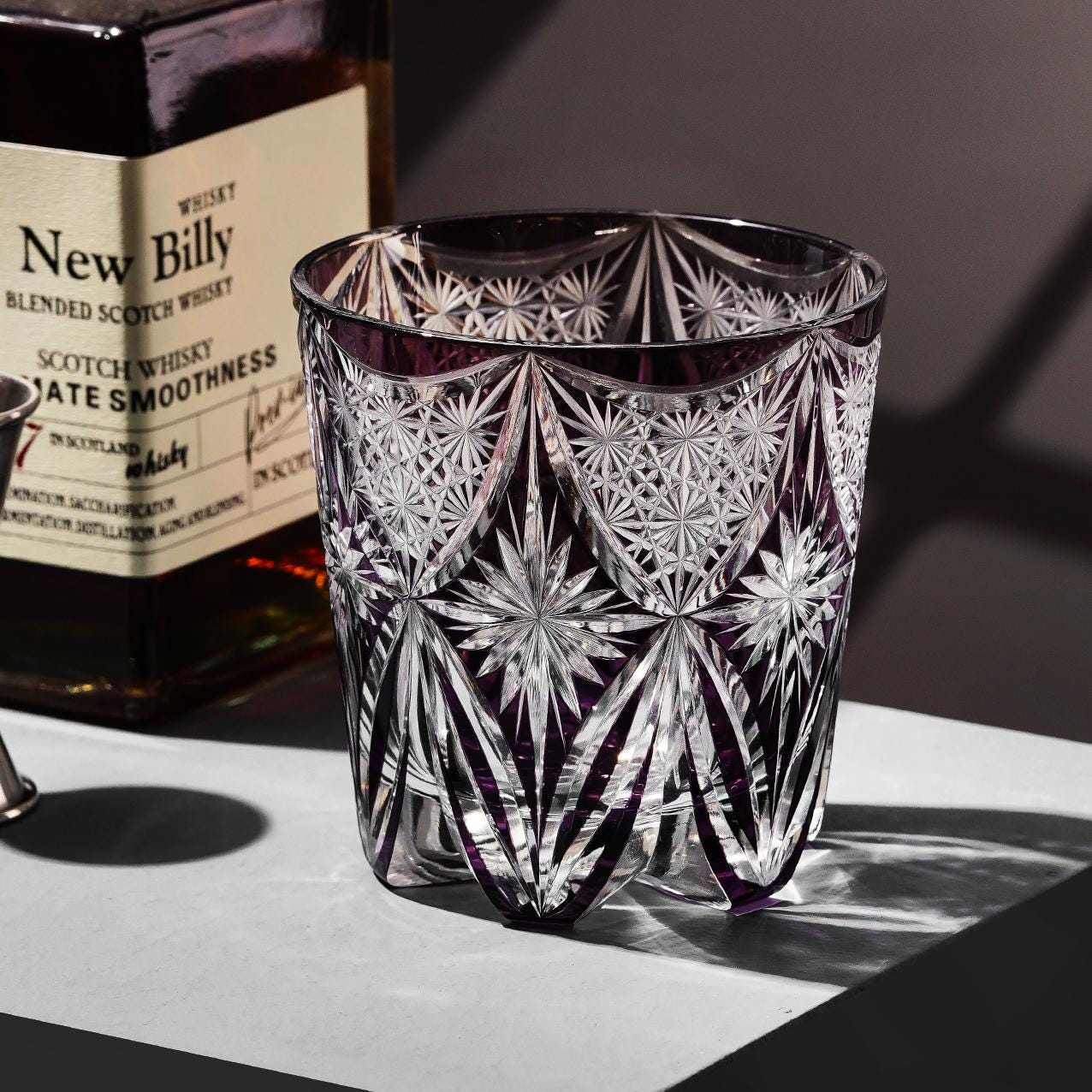 Vitraelle Vintage-Cut Kiriko Bourbon Crystal Glass image 6