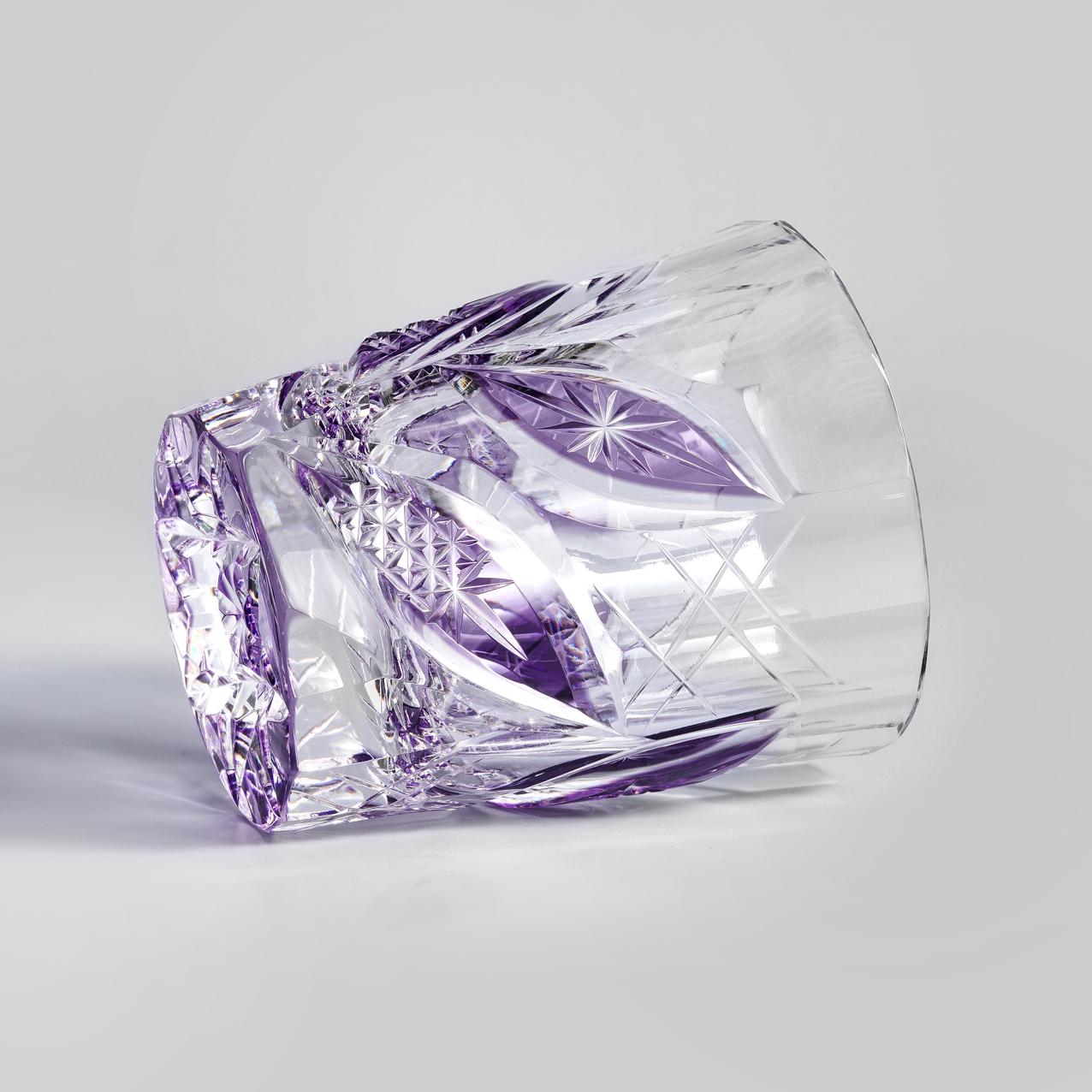 lovecove Vintage Purple Leaf Whiskey Tumbler image 3