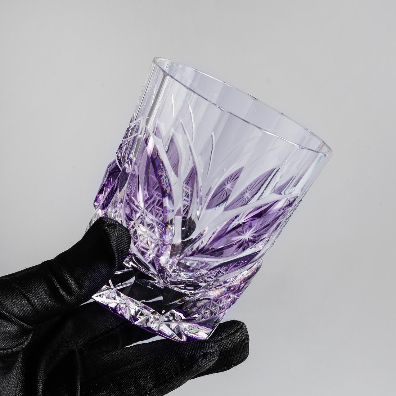 lovecove Vintage Purple Leaf Whiskey Tumbler image 8