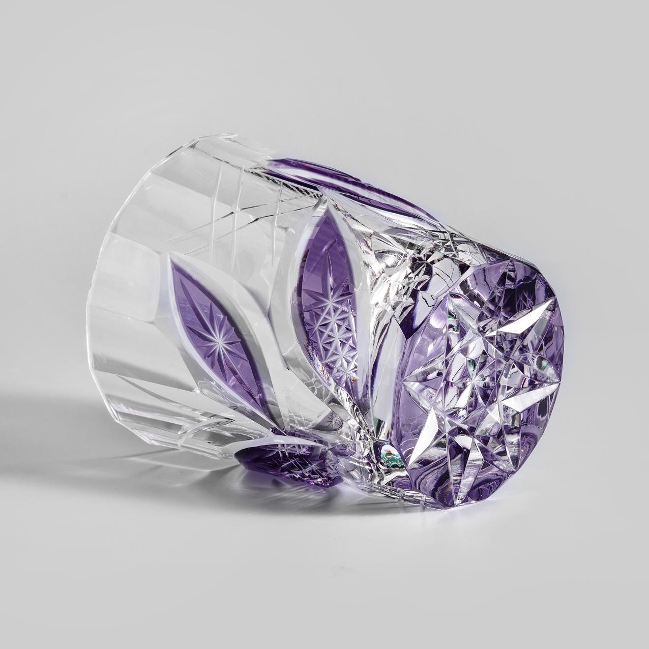 lovecove Vintage Purple Leaf Whiskey Tumbler image 9