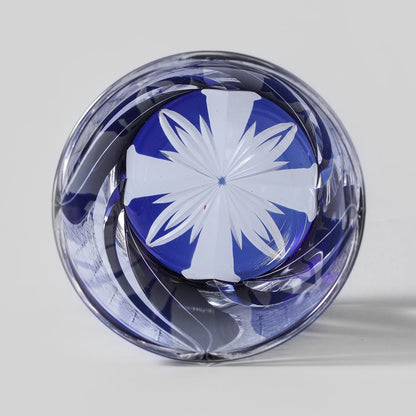 lovecove Vintage Kiriko Blue Flame Whiskey Glass image 7